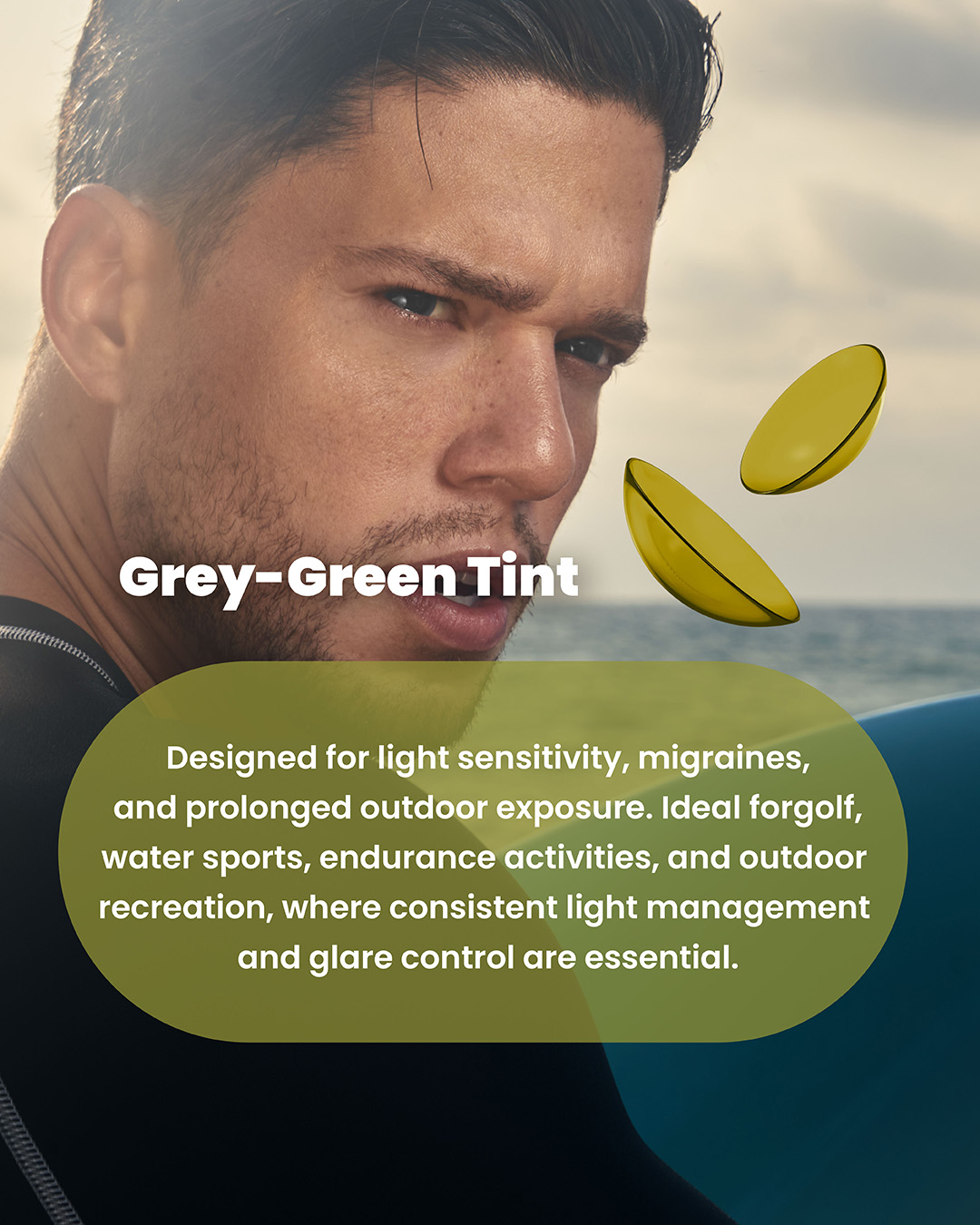 altius contact lens Grey Green